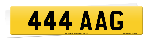 Registration number 444 AAG